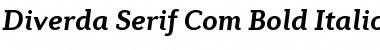 Download Diverda Serif Com Bold Italic Font