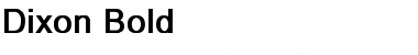 Download Dixon Bold Font Download Dixon Bold Font