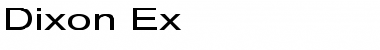 Download Dixon Ex Font Download Dixon Ex Font