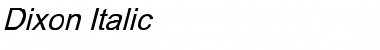 Download Dixon Italic Font Download Dixon Italic Font