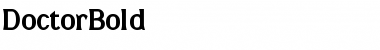 Download DoctorBold Font Download DoctorBold Font