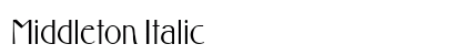 Middleton Italic preview