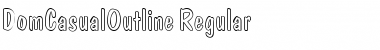 Download DomCasualOutline Font Download DomCasualOutline Font