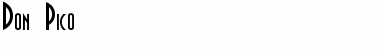 Download Don Pico Font Download Don Pico Font