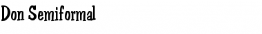 Download Don Semiformal Font Download Don Semiformal Font