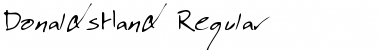 Download DonaldsHand Font Download DonaldsHand Font