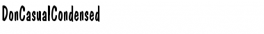 Download DonCasualCondensed Font