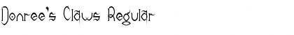 Download Donree's Claws Font