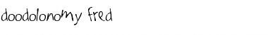 Doodolonomy Fred Regular Font Title Preview Doodolonomy Fred Regular Font Title Preview
