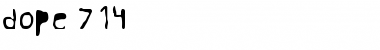 Download dope 714 Font