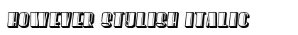 However Stylish Italic preview