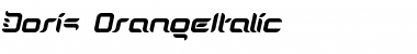 Download Doris OrangeItalic Font