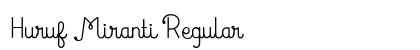 Huruf Miranti Regular preview