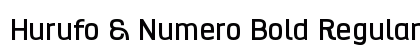 Hurufo &amp; Numero Bold Regular preview