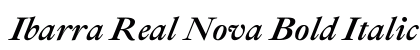Ibarra Real Nova Bold Italic