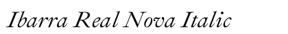 Ibarra Real Nova Italic