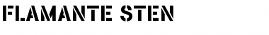Download FLAMANTE STEN Regular Font