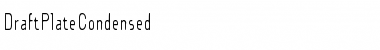 Download DraftPlateCondensed Font