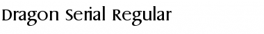 Download Dragon-Serial Regular Font