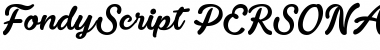 Download Fondy Script PERSONAL USE ONLY Regular Font