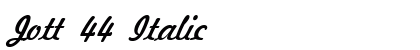 Jott 44 Italic preview