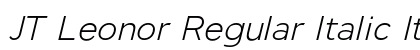 JT Leonor Regular Italic Italic preview