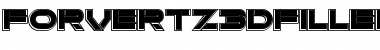 Download Forvertz 3D Filled Font