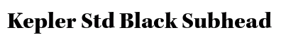 Kepler Std Black Subhead Preview