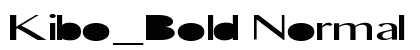 Kibo_Bold Normal preview