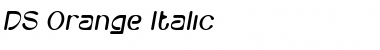 Download DS-Orange Italic Font