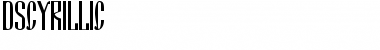Download DSCyrillic Font