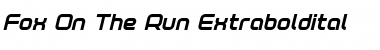 Download Fox on the Run Extra-Bold Italic Font