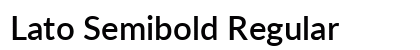 Lato Semibold Regular preview