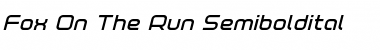 Download Fox on the Run Semi-Bold Italic Semi-Bold Italic Font Title Preview