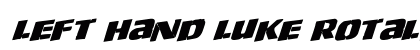 Left Hand Luke Rotalic Italic preview