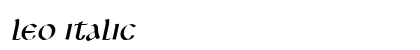 Leo Italic preview