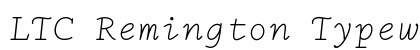 LTC Remington Typewriter Pro Italic preview