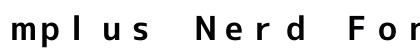 mplus Nerd Font Mono Bold Preview