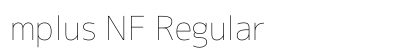 mplus NF Regular Preview