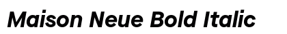 Maison Neue Bold Italic Preview