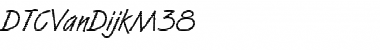 Download DTCVanDijkM38 Font