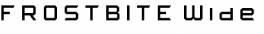 Download FROSTBITE Wide Font