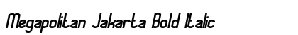 Megapolitan Jakarta Bold Italic Preview