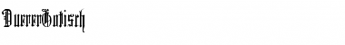 Download DuererGotisch Font