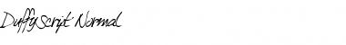 Download DuffyScript Font