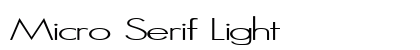 Micro Serif Light preview