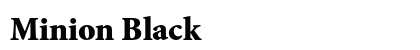 Minion Black Preview