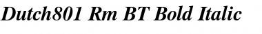 Download Dutch801 Rm BT Bold Italic Font