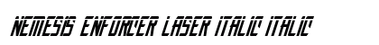 Nemesis Enforcer Laser Italic Italic preview