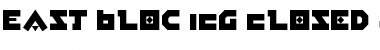 Download East Bloc ICG Closed Alt Regular Font